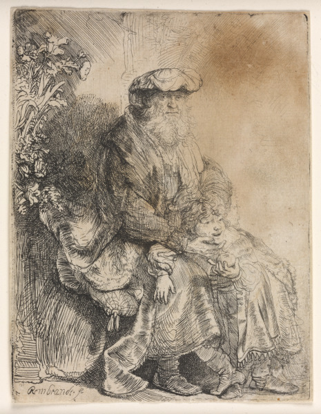 ABRAHAM CARESSING ISAAC