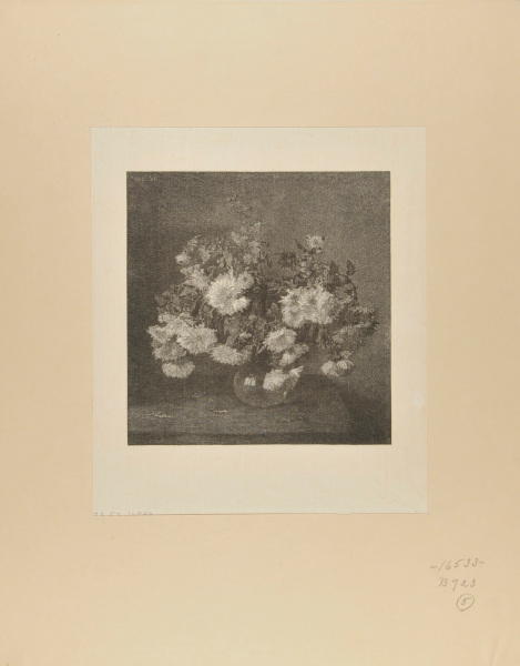 STILL LIFE WITH VASE OF CHRYSANTHEMUMS