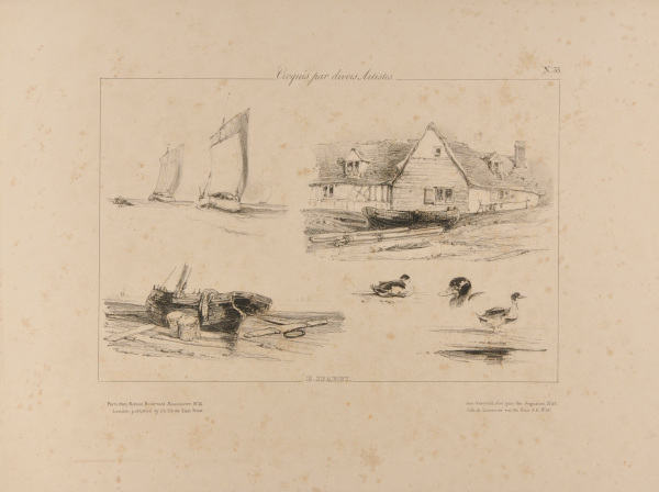 Plate 53 from the series “Croquis par divers artistes”