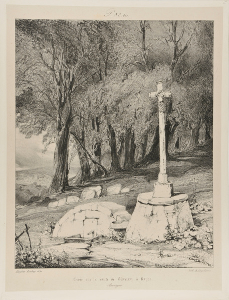 CROSS ON THE ROAD FROM CLERMONT TO ROYAT