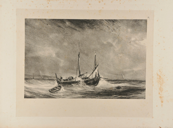 Barque de pêche en mer