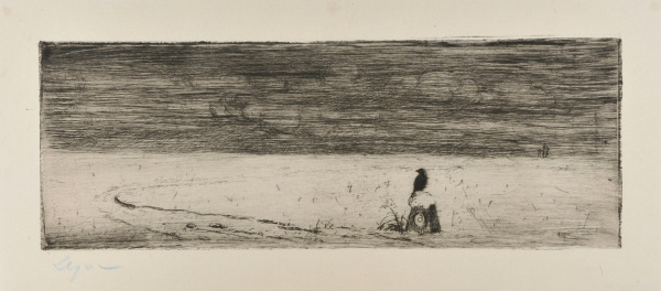 Corbeau sur une pierre dans une étendue neigeuse