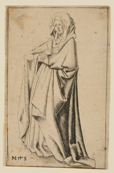 STANDING VIRGIN, TURNED TO THE LEFT