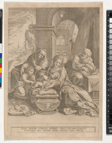 THE HOLY FAMILY WITH ST. ELIZABETH AND ST. JOHN