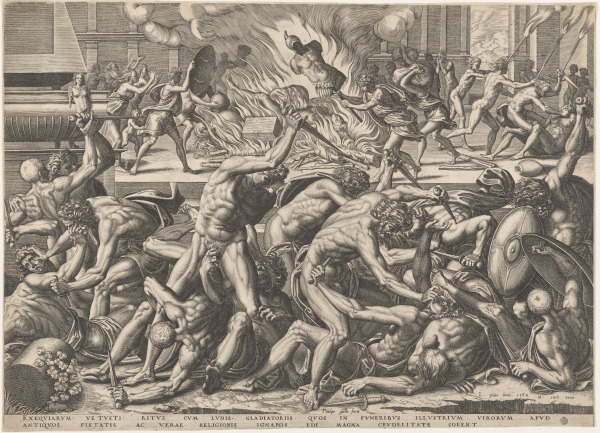 Gladiatorial Games at the Funeral of a Great Man