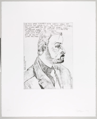 OUR EYES WERE COVERED WITH PLASTIC WRAPS