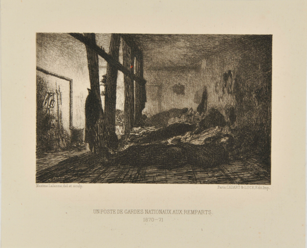 A NATIONAL GUARD POST AT THE RAMPARTS