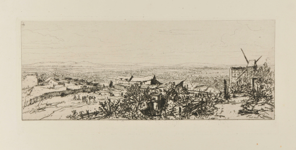 BATTERY AT MONTMARTRE, VIEW NEAR THE MOULIN DE LA GALETTE