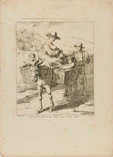 from the book “Nuova Raccolta di cinquanta motivi Pittoreschi e Costumi di Roma, incisi all’Acqua forte da Bartolomeo Pinelli Romano” (Rome: Presso Lorenzo Lazzari, 1810)