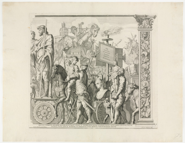 PLATE 2 FROM THE SERIES "THE TRIUMPH OF CAESAR"