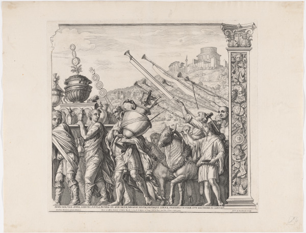 PLATE 4 FROM THE SERIES "THE TRIUMPH OF CAESAR"