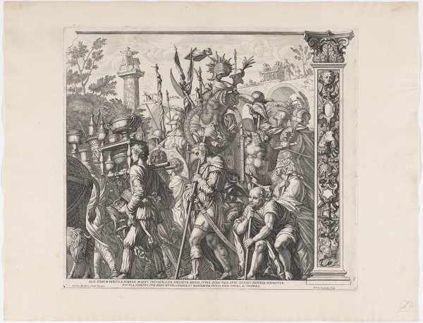 PLATE 6 FROM THE SERIES "THE TRIUMPH OF CAESAR"