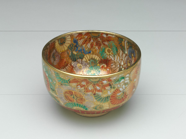 Bowl with Dense Floral Motif