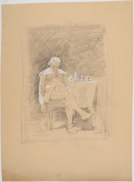 STUDY OF A MAN READING