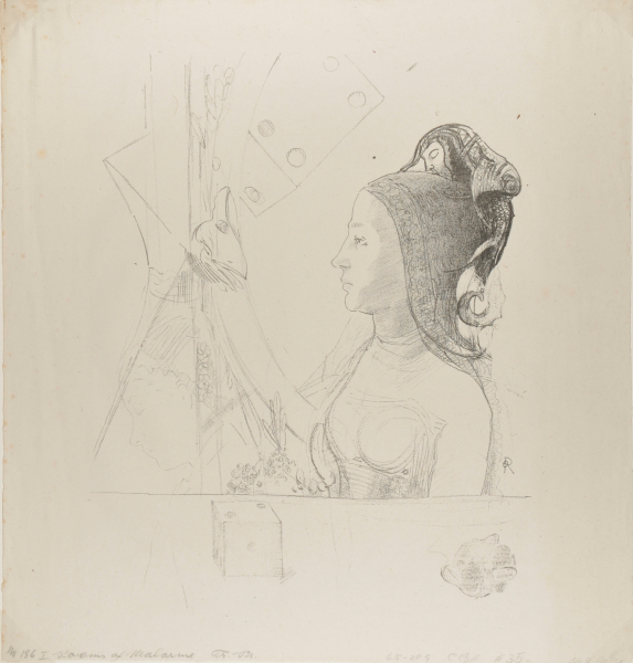 ILLUSTRATION FOR "A THROW OF THE DICE WILL NEVER ABOLISH CHANCE (UN COUP DE DÉS JAMAIS N'ABOLIRA LE HASARD)" BY STÉPHANE MALLARMÉ