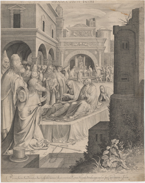 SAINT JAMES MAJOR RESUSCITATING A KING AND QUEEN OF SPAIN