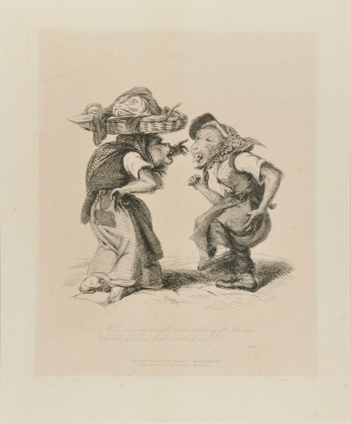 “Now singing shrill, and scolding oft between”