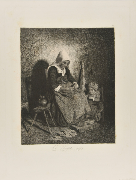 SPINNER AND CHILD (SECOND PLATE)