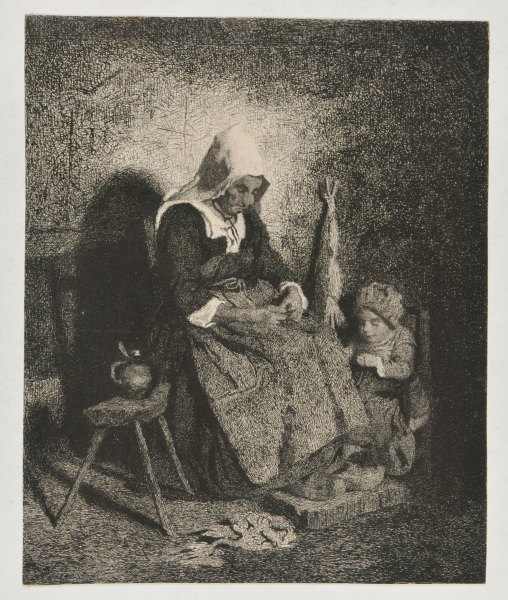 SPINNER AND CHILD (SECOND PLATE)