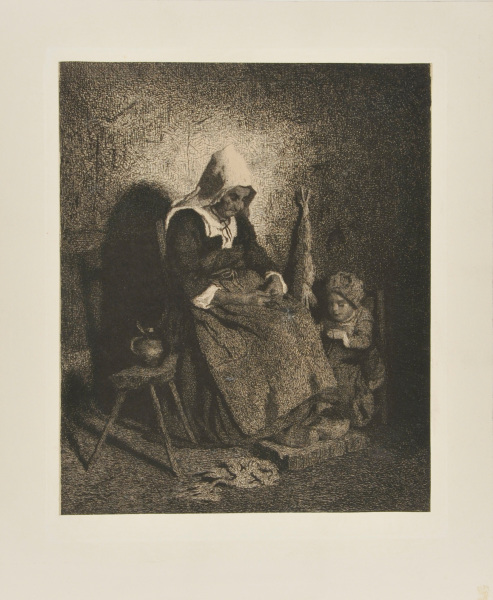 SPINNER AND CHILD (SECOND PLATE)