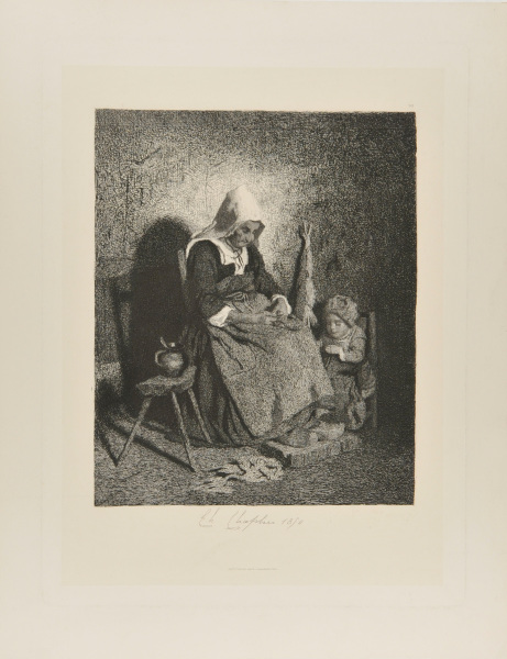 SPINNER AND CHILD (SECOND PLATE)