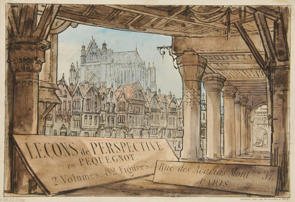 Title plate for “Leçons de Perspective (Lessons on Perspective)”