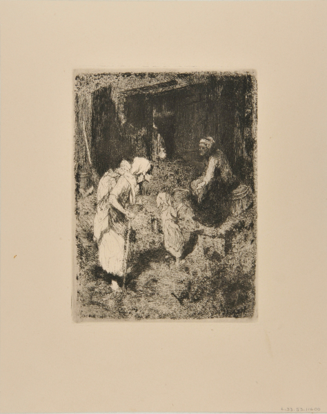 PEASANT WOMAN WITH TWO CHILDREN