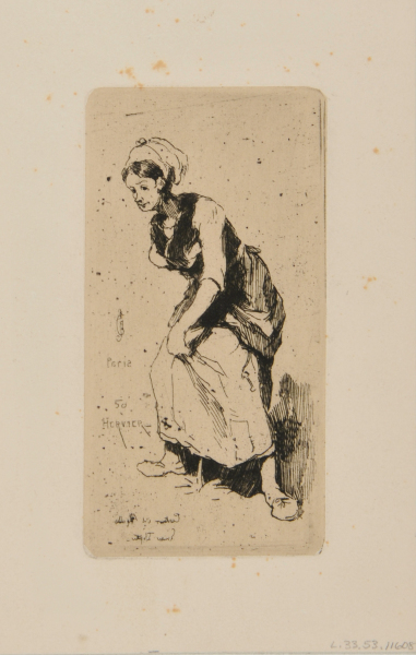 PEASANT STANDING TO EXPEL THE SUPERFLUITY OF DRINK