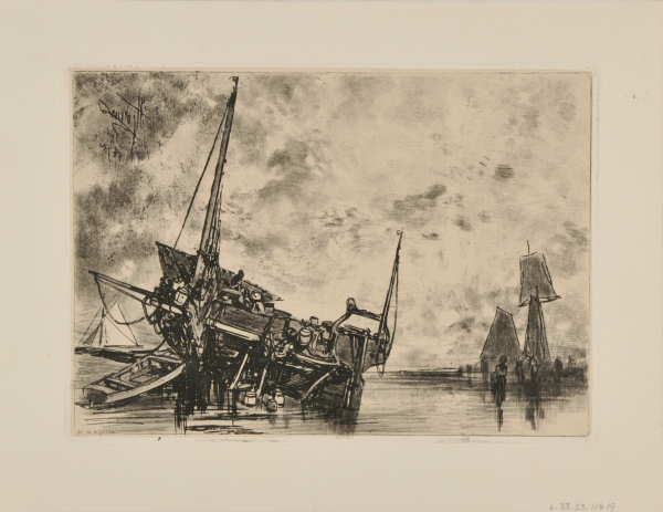 BEACHED FISHING BOAT