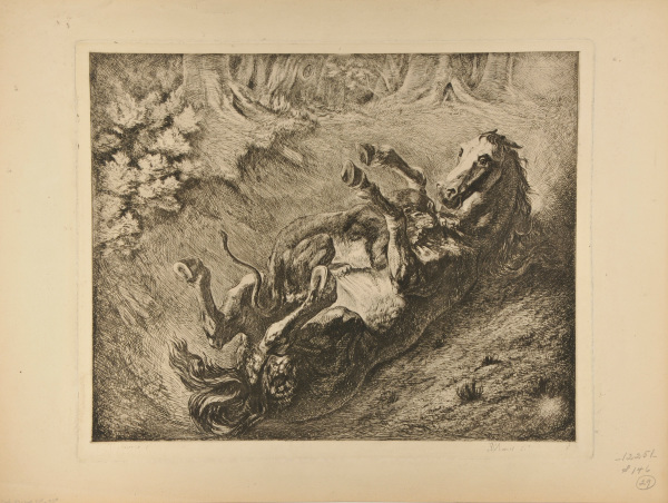 TIGER ATTACKING A HORSE