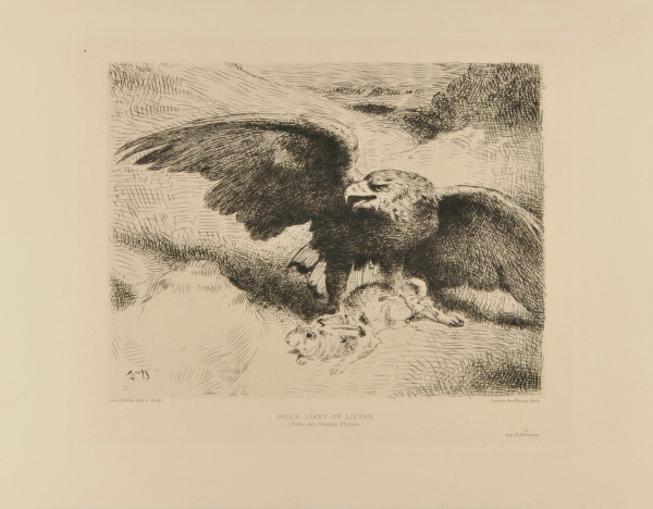 Eagle Pinioning a Hare