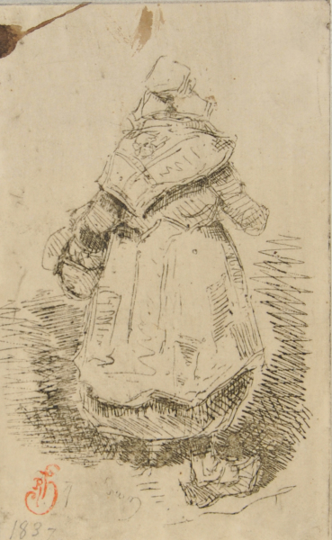 Peasant Woman seen from the Back