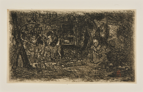 INTERIOR WITH WOMAN HOLDING A CHILD