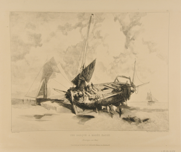 A BOAT AT LOW TIDE (BOULOGNE-SUR-MER)