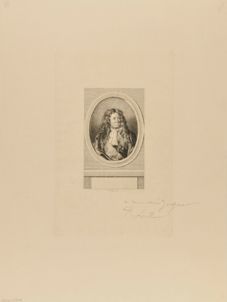 PORTRAIT OF A MAN, WITH LONG HAIR, IN AN OVAL