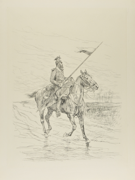 OFFICER OF THE CHASSEUR À CHEVAL, IN PROFILE