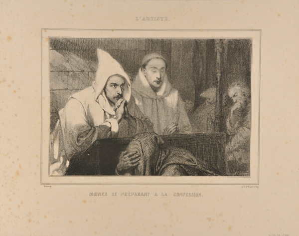 MONKS PREPARING FOR CONFESSION