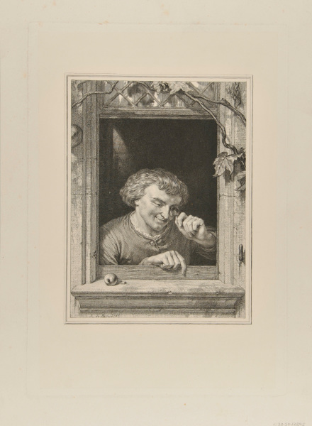 YOUNG MAN AT A WINDOW