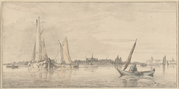 PAYSAGE AVEC COURS D'EAU