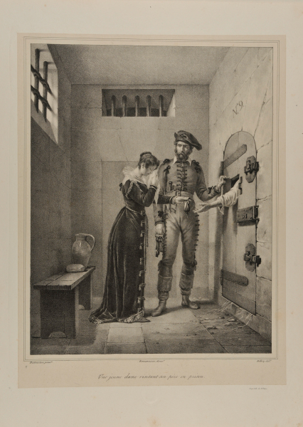 A YOUNG LADY VISITING HER FATHER IN PRISON