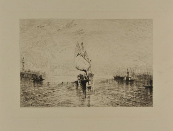 The ‘Sol di Venezia’ on the canal in Venice