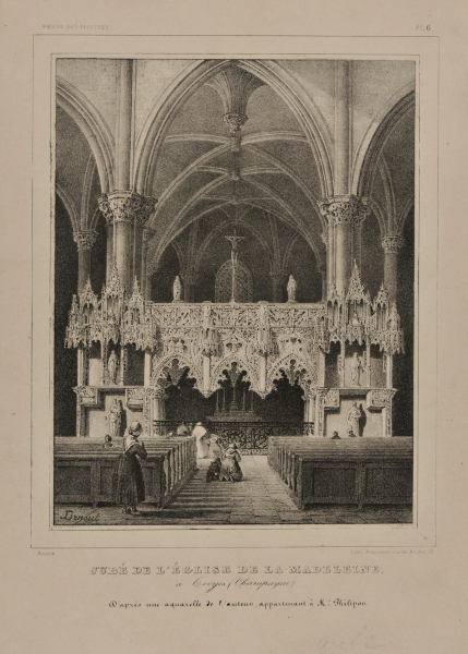ROOD SCREEN OF SAINT MADELEINE CHURCH IN TROYES (CHAMPAGNE)