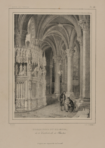 BEHIND THE CHOIR OF CHARTRES CATHEDRAL