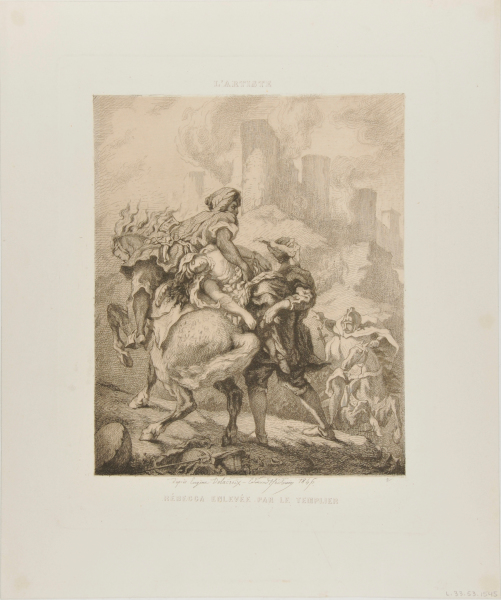 Rebecca enlevée par le templier