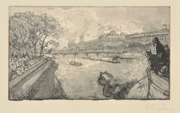 THE LOUVRE, VIEW FROM THE PONT-NEUF