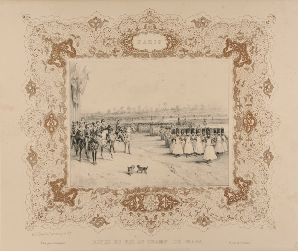 KING'S REVIEWING LINE ON CHAMP DU MARS