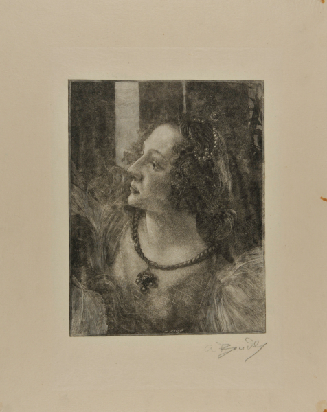 Head of One of the Three Graces in Botticelli’s “Allegory of Spring”