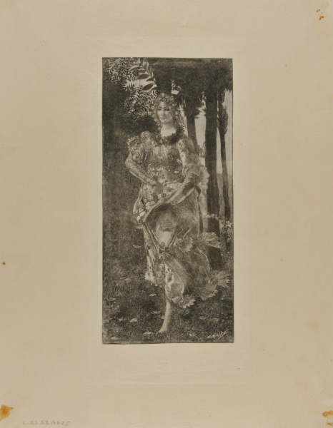 FIGURE OF FLORA IN BOTTICELLI'S "ALLEGORY OF SPRING"