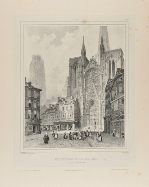 ROUEN CATHEDRAL: VIEW OF THE PORTAIL DE LA CALENDE