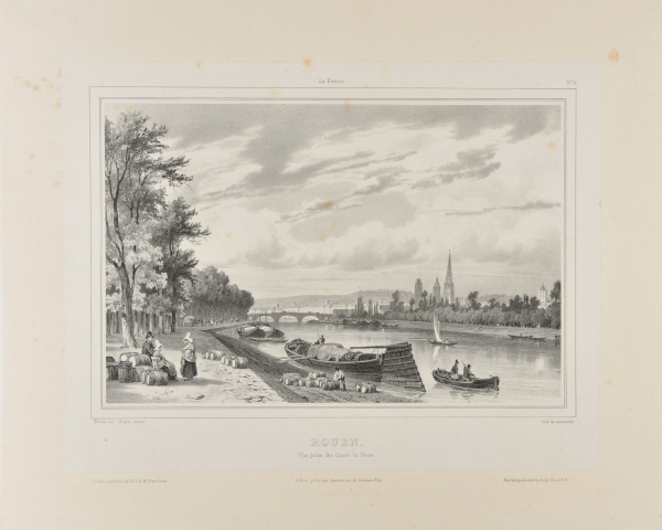 Rouen. Vue prise du Cours la Reine